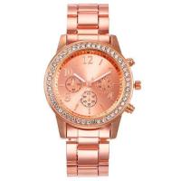 ราคา Women 39s Geneva Classic Bracelet Watches Luxury Rhinestone Watch Women Watches Rose Gold Women 39s Watches Female Clock Women Watch (17290442588)