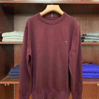 ราคา Tommy Hilfiger เสื้อสเวตเตอร์ถักสีล้วนสำหรับฤดูหนาวชุดเสื้อกันหนาวผ้าฝ้ายทอมมี่ทอมมี่ (21084833146)