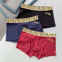 ราคา มาใหม่ VERSACE กางเกงในบ็อกเซอร์ชาย 3 ชิ้นผ้าฝ้ายแท้กางเกงบ็อกเซอร์สั้น (12159462953)