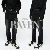 ราคา BARON Raven straight black jeans กางเกงยีนส์สีดำฟอกรุ่น ราเวิน (21044000177)