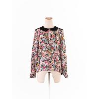 ราคา Zara เสื้อแขนยาวพิมพ์ลายดอกไม้ แต่งผ้าซีทรูด้านหลัง ป้ายแบรนด์ระบุไซส์ EUR XS Preloved (20614509465)