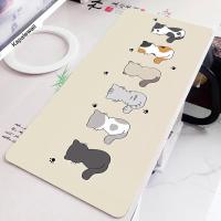 ราคา Kawayi Cute Cat แผ่นรองเมาส์ขนาดใหญ่ แผ่นรองเมาส์คอมพิวเตอร์ยางธรรมชาติ แผ่นรองเมาส์เกมมิ่ง แผ่นรองโต๊ะข้างล็อค (20563616982)