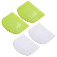 ราคา 4 Pieces Dough Scraper Bowl Scraper Food Safe Plastic Dough Cutter Flexible Plastic Scraper Practical Bench Scraper (11911425226)