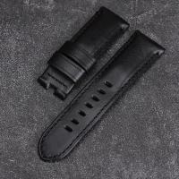 ราคา New สายนาฬิกาข้อมือ หนังวัวแท้ 24 มม แฮนด์เมด สไตล์เรโทร สําหรับ Panerai PAM (19818183090)
