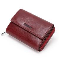 ราคา Contacts Free Engraving Genuine Leather Women Wallets Short Bifold Wallet Gift for Girls Coin Purse Card Holder Small Money Bag (20438420829)