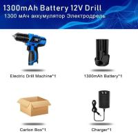 ราคา 12โวลต์ไขควงไฟฟ้าสว่านไร้สาย100NM แรงบิดสว่านมือไฟฟ้ามินิไดร์เวอร์ไร้สายเครื่องมือไฟฟ้าชุดโดย PROSTORMER (15765038231)