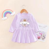 ราคา Sanrios My Melody Cinnamoroll Kuromi ชุดสาวอะนิเมะเด็กฤดูใบไม้ผลิฤดูใบไม้ร่วงการ์ตูนของเด็กผู้หญิงกระโปรงแขนยาวน่ารัก (20390320664)