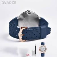 ราคา ถุงมือยางนิ่มสำหรับผู้ชายสายนาฬิกาข้อมือ Cartier Ballon Bleu ขนาด20X11มม 20X12มม 22x1 4สร้อยข้อมือระบายอากาศ (19658217033)