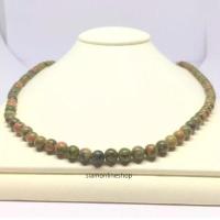 ราคา UNAKITE สร้อยคอหินนำโชค หินยูนาไคต์ หินถูกหวย by siamonlineshop (2616506267)