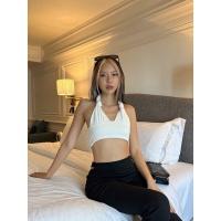 ราคา Chillclosets Peachy crop เสื้อครอปผูกคอ ผ้าร่อง supreme ผ้าสุดไฮเอ็น เย็บ2 ชั้นนะคะ (20879344793)