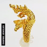 ราคา Inspire Jewelry แหวนพญานาค ตัวเรือนหุ้มทองแท้ 100 24K พรเก้าประการ นำโชค เสริมดวง ปรับขนาดได้ (126235122)