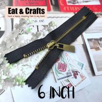 ราคา 6 นิ้ว จำนวน 1เส้น ซิป ซิปสำเร็จ ซิปฟันเหล็ก ซิปฟันทองเหลืองรมดำ ซิปเกาหลี ซิปรูด ลื่น ง่าย ขนาด 6 นิ้ว ZIP for Bag สินค้าพร้อมส่งจากไทย (17160359633)