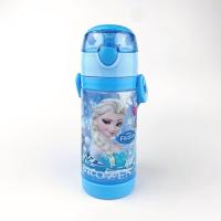ราคา ขวดน้ำหลอดเด้ง 450ml มีหูหิ้ว มีสายสะพาย กระบอกน้ำเด็ก กระติกน้ำลายการ์ตูน BPA Free Water Bottle Bluerubystore (19616098076)