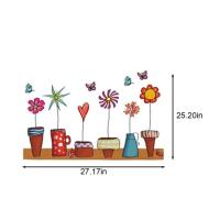 ราคา ห้องนั่งเล่นโซฟาผนังสติ๊กเกอร์ติดผนังห้องเด็กผนังพื้นหลังห้องนอนสติ๊กเกอร์ติดผนังกระถางดอกไม้การ์ตูน (17510313794)