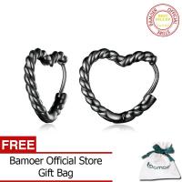 ราคา BAMOER 925ต่างหูห่วงหัวใจต่างหูเงินสำหรับผู้หญิงวัยรุ่นหญิงต่างหูหัวใจรักแสนหวานลดลงเครื่องประดับต่างหูอลังการ YIE233 (18800492165)