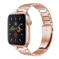 ราคา SmartPhonemall Small Waist Stainless Steel Watch Band For Apple Watch Series 8 7 45mm SE 2 6 SE 5 4 44mm 3 2 1 42mm Rose Gold (16713044938)
