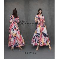 ราคา ส่งเร็ว สินค้าขายดี เดรสเชิ้ตยาวลายสีเพ้นท์สวยละมุนละไม แพทเทรินช่วงบนเป็นเสื้อเชิ้ตแขนยาว มีกระเป๋าฝาปิดที่อก2ข้าง ช่วงกระโปรงทรงA กระ (13412559464)