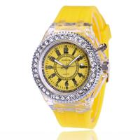 ราคา Lovely girls house นาฬิกาประดับเพชรไฟกลางคืนยอดนิยมนาฬิกาคู่รักแบบแฟลช LED กันน้ำสำหรับผู้ชายผู้หญิงนาฬิกา Fossil ซิลิโคน Geneva (11747021250)