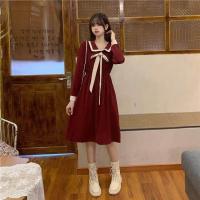 ราคา W ME Molisa เดรสสีแดง ชุดปีใหม่ ผู้หญิง ชุดสีแดงปีใหม่ ชุดจีนของเด็กโต 2022เดรสแขนยาวผูกโบว์ผูกเอวกระโปรงยาวปานกลาง 122008 (15923907286)