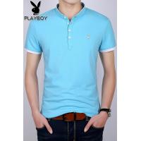 ราคา Playboy เสื้อยืดลำลองผู้ชายเสื้อโปโลมีปก (14150733065)