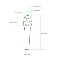ราคา มีดสำรองใบมีดสแตนเลสการทดแทนเหล็ก2ชิ้นสำหรับ STIHL FSA 45 FSA 57อุปกรณ์ทำสวนเครื่องตัดหญ้าเครื่องตัดหญ้าสนามหญ้า (17012881110)