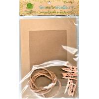 ราคา กรอบรูปกระดาษรักษ์โลก ขนาด 2 3 นิ้ว 4 6 นิ้วพร้อมเชือก พร้อมตัวหนีบ กรอบรูป กรอบรูปกระดาษ (12537777311)