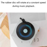 ราคา Turntable Speaker Bluetooth Compatible V5 0 Vinyl Record Player Stereo Vintage Portable Speaker (20796145558)