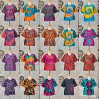 ราคา เสื้อมัดย้อมสีสนิม ขายส่งคละลายมี100กว่าลาย งานวินเทจน่ารักใส่ได้ชายหญิง อก46ยาว27นิ้ว ปลีกและส่ง120 80 (21147607916)
