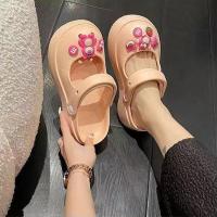 ราคา Tsion ใหม่ สุดฮิต รองเท้าแตะสไตล์เกาหลี มาพร้อมตัวการ์ตูนติดพี่หมี สีชมพูน่ารักม๊ากก คุ้มสุดๆ มีให้เลือกซื้อถึง 4 สี โทนพาสเทล ทำจากวัสดุยางคุณภาพดี ใช้งานได้นาน ทนทาน กันน้ำกันลื่น (21059334523)