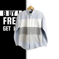 ราคา SHIRT Ralph Laurens Sophisticate Shirt Stripes Four Tone Long Sleeve Shirt Black White Red Brick Size S 3XL Ready Stock (20550429994)