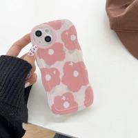 ราคา เคสสำหรับ Samsung Galaxy A14 A04E A24 A54 A34 A53 A03S M23 A02 A03 Core A7 2018 G530 J2 Pro J7 2015 J7ชั้นหนึ่งพร้อม J6 J4สีรุ้ง3D รอยยิ้มเป็นลอนขอบโค้งลายสตรอเบอร์รี่กล้องถ่ายรูปทรงกลม TPU กันกระแทก 