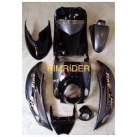 ราคา ชุดสี เฟรม ฟีโน่เก่า yamaha finoเก่า ฟีโน่คาบู ปี 2007 2012 เกย์เดี่ยว 10 ชิ้น เกย์แยก 9 ชิ้น สีเทาควันตัดดำ (10565421165)
