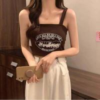 ราคา LADATEENS เสื้อกล้ามครอป เสื้อสายเดี่ยวlสกรีนลาย ผ้าร่องยืด ทรงเข้ารูป มีฟองน้ำในตัว 636 (19405563214)