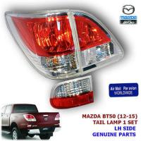 ราคา ของแท้ ไฟท้าย ไฟทับทิม ไฟถอยท้าย รุ่น มาสด้า MAZDA BT50 BT 50 PRO ปี 2011 2015 ข้างซ้าย 3 ดวง ขอบโครเมี่ยม (938470821)