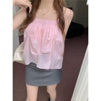 ราคา H H พร้อมส่ง เสื้อสายเดี่ยวผ้าชีฟอง สายปรับได้เกาหลีมากแม่ 60130 (18555104784)