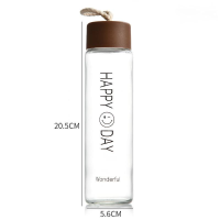 ราคา พร้อมส่ง ขวดแก้วใส่น้ำดื่ม มีเชือกคล้อง 350 ml พกพาสะดวก กระบอกน้ำ ขวดน้ำ ขวดน้ำพกพา ขวดแก้วใส (16477776863)