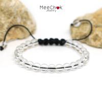 ราคา หินเคลียร์ควอตซ์ Clear Quartz 6 มิล เชือกถัก เกรียว ปรับขนาด หินแห่งความมั่งคั่งอุดมสมบูรณ์หินมงคล หินสี หินนำโชค กำไลหินมงคล กำไลหิน (7526784761)