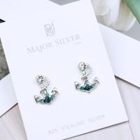 ราคา ต่างหูเงินแท้925 สมอเรือ 12 มิล ใส่พลอย ต่างหูน่ารักๆ แฟชั่น สไตล์มินิมอล ต่างหูเงินแท้100 Major Silver (4865442739)