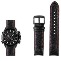 ราคา สายนาฬิกาหนังแท้แบบโค้งสำหรับ Casio EDIFICE EQB 800BL 500 501 EQB 900 Series สายนาฬิกาผู้ชายสร้อยข้อมือกันน้ำอุปกรณ์เสริม (19630899382)
