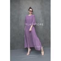 ราคา ส่งเร็ว สินค้าขายดี เดรสอัดพลีทแขนยาว เนื้อผ้าพริ้วใส่สบายช่วงตัวปล่อยปล่อยใส่ง่ายมีซับในครึ่งตัว ชายล่างซีทรู สีสวยทุกสี ซับในเดรสสั้น 5สี ดำ เขียว แดง ฟ้า ม่วง (14635185619)