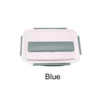 ราคา กล่องข้าวพกพา 4ช่อง สแตนเลส304 มีถาดสแตนเลสด้านใน ใส่น้ำร้อนใต้ถาดอุ่นอาหารได้ มีให้เลือก 2สี (560506801)