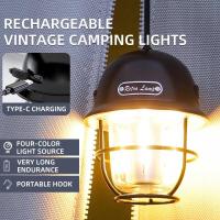 ราคา โคมไฟตั้งแคมป์ LED เรโทรแขวนเต็นท์โคมไฟกันน้ำหรี่แสงได้ไฟตั้งแคมป์ไฟฉุกเฉินสำหรับกลางแจ้ง (21170946405)