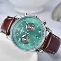 ราคา 2023 Hot Sale New Zeppelin Watch Fashion Three Eyes Running Second Multifunctional Chronograph Top Leather Business Quartz Watch (17275854562)
