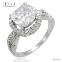 ราคา Lenya Jewelry แหวนพลอยซิทริน Citrine ชูช่อสวยงามด้วยบ่าข้างประดับเพชร DiamondLike บนตัวเรือนเงินแท้ชุบทองคำขาว (15110936830)