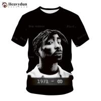 ราคา 2022 New Fashion Rapper Tupac Tops 3D Printed 2Pac T Shirt Men Casual Hip Hop Short Sleeve Harajuku Streetwear Oversized T shirt (16656037784)