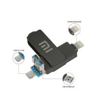 ราคา Xiaomi metal gun color USB 128GB 3 in 1 USB flash drive 32gb 64gb256gb 512gb 1tb portable flash drive suitable for android TYPE C ios mobile phone port (19369127753)