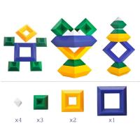 ราคา IJVBTV ดีไอวาย ของขวัญสำหรับเด็ก ชุดรูบิคความเร็วสูง ของเล่นปริศนาสำหรับ3D เกมอวกาศรูปทรงเรขาคณิต ของเล่นเพื่อการศึกษา บล็อกอาคารอาคาร ของเล่นกองซ้อนหอคอยสีรุ้ง ชุดตัวต่อพีระมิด ของเล่นทรงสี่เหลี่ยมขน