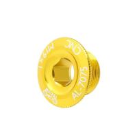 ราคา ชิ้นส่วนอุปกรณ์รถจักรยานหมุนของจีโนมฝาครอบกลอนขาจานจักรยาน MTB 7075อะลูมินัมอัลลอย M19ข้อเหวี่ยงฝาปิดช่องใส่เฟืองข้อเหวี่ยงจักรยาน (19774755657)