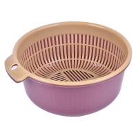 ราคา ตะกร้าระบายน้ำ ตะกร้าผัก ตะกร้าล้างผัก ผลไม้อเนกประสงค์ ใช้สำหรับล้างผัก ชามล้างผลไม้ ผัก มี 2 ชั้น washing basket Ezbuy (19177498166)