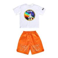 ราคา เสื้อยืดสำหรับเด็กผู้ชายใส่ในฤดูร้อนฮิปฮอปใส่เต้นบนถนนกางเกงขาสั้นคาร์โก้สีทึบชุดเสื้อผ้าสำหรับเด็กกระโปรงสีรุ้งเครื่องแต่งกายแนวแจ๊ส (19907853919)